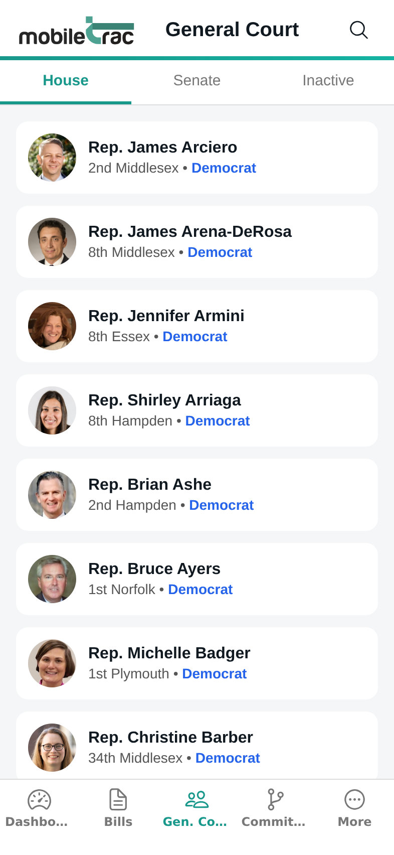 MobileTrac app screenshot